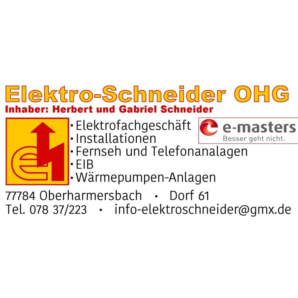 Elektro Schneider in Oberharmersbach